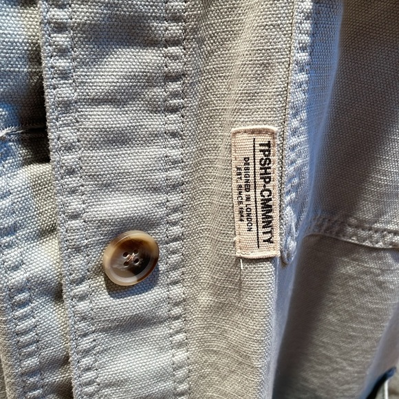 NWT Topshop Topshop oversized lightweight shacket with woven label - Picture 9 of 14